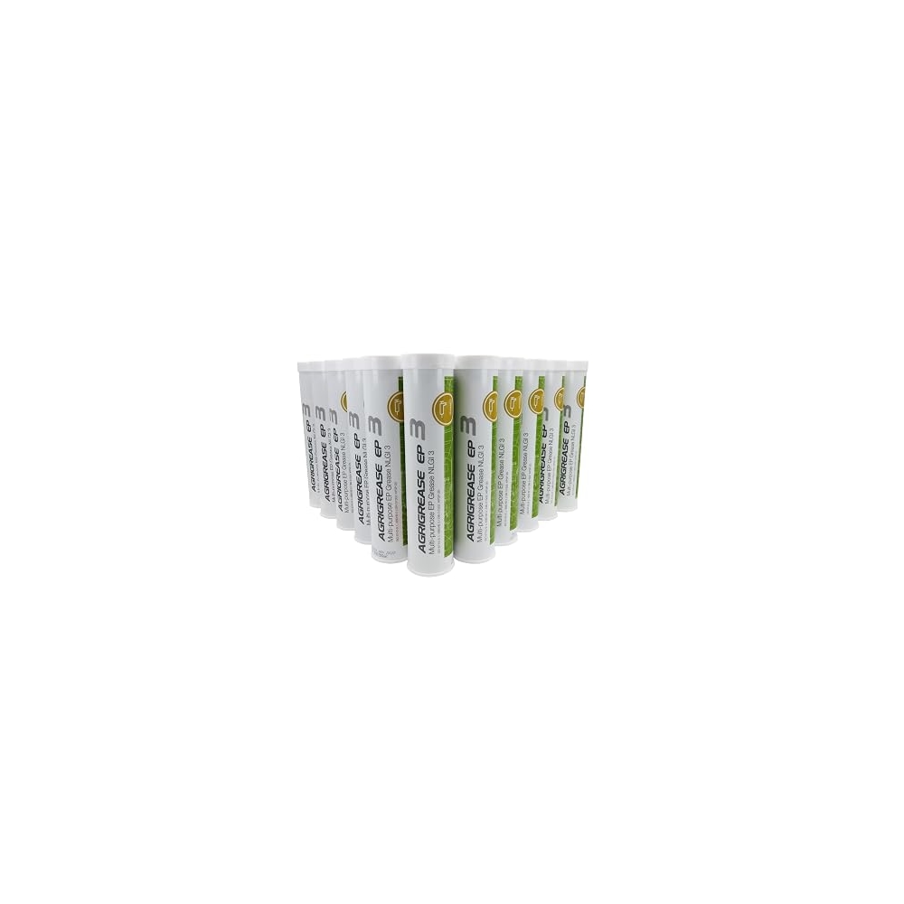 AGRIGREASE EP 3 Multi-Purpose EP Grease Tubes Pack of 24 NLGI 3 Agricultural Waterproof Lubricant for Metal Surfaces