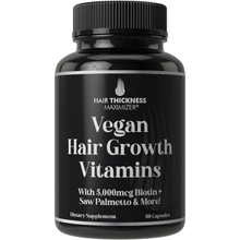 11-in-1 Vegan Hair Growth Vitamins with Biotin 5000mcg  Pumpkin Seed  Saw Palmetto, Bamboo Extract for Men, Women. Hair Thickening, Strengthening. Hair Growth Scalp Treatment for Dry, Weak Hair