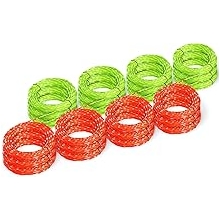 12 Pack AL2420PD Replacement Twisted Trimmer Line Compatible with All EGO 15-Inch String Trimmers Weed Eater, Dual Color Pre-Cut 0.095" 168Ft Weed Wacker String line for EGO Trimmers String