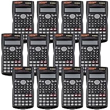 12 Packs Scientific Calculator Bulk, 2-Line Engineering Scientific Calculators Statistical Calculators College Calculator Function Calculator for Student Teacher High School Business Offices