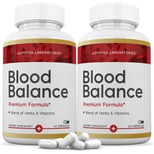 2 Pek Imbangan Darah Formula Lanjutan 620MG Pil Tambahan 120 Kapsul