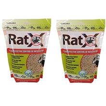 2 Pack RatX All-Natural Non-Toxic Rat and Mouse Killer Pellets, 3-Pound Bags