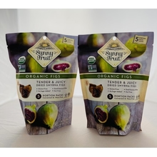 2 PACK SUNNY FRUIT ORGANIC FIGS TENDER &amp;amp;amp; JUICY DRIED SMYRNA FIGS GLUTEN FREE