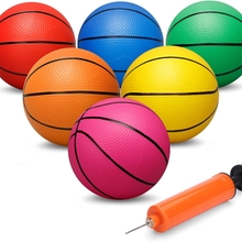 5-inch 6-inch PVC thickened vinyl basketball inflatable toy ball Pan Tong color full color number can be used
