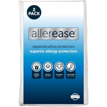 Aller-Ease Allergy Pillow Protector, Polyester, White, Standard