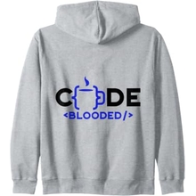 Code-Blooded Coder Coding Code Programmer Zip Hoodie