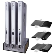 WNA Cutlerease Starter Pack - Hygienic Cutlery Dispenser - Fork, Knife, Spoon Grey Large