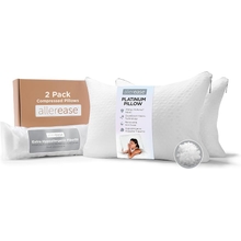 AllerEase Platinum Adjustable Allergy Pillows 2 Pack Std/Queen