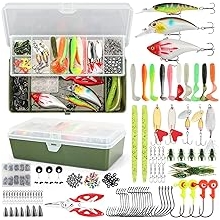 236Pcs Fishing Lures Tackle Box with Tackle Included, Crankbaits, Spoon, Hooks, Weights & Accessories, Casting Fishing Gear for Bass, Trout