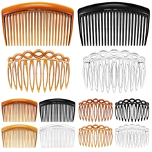 24 Pieces French Hair Side Combs Set Plastic Twist Comb Hair Clip Combs Accessories for Girls Women 11 Teeth Side, 23 Teeth Side