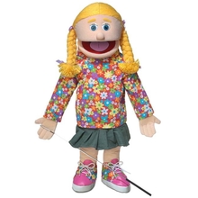 25 Cindy, Peach Girl, Full Body, Ventriloquist Style Puppet
