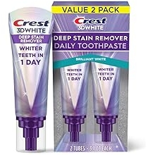 3DWhite Brilliance Deep Stain Remover Brilliant White Toothpaste - 3.1oz/2pk