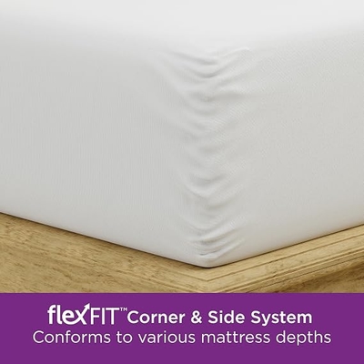 AllerEase Ultimate Allergy Protection and Comfort Zippered Mattress Protector, Twin, White