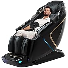 4D Zero Gravity Massage Chair,52" SL-Track Sliding Massages,AI Voice Control System,LCD Touch Screen,52 Airbags Soft Massage,Body Scan and Calfrest Extension Massage Chairs Full Body, Wireless Charger