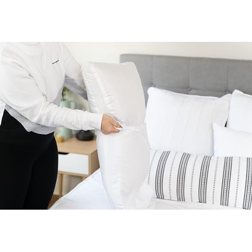 AllerEase Ultimate Pillow Protector, King 2 Pack & AllerEase Ultimate Pillow Protector - Standard/Queen, 4 Pack