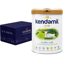 6x800g) Kendamil Goat Toddler Milk, Stage 3 &ndash; British Made, Goat Whole Milk Formula &ndash; With HMOs, With A2, No Palm Oil, No Fish Oil, No SOYA, No GMOs