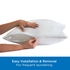 AllerEase Maximum Pillow Cover Protector, Standard/Queen - Zippered, and Bedbug Barrier (2 Count)
