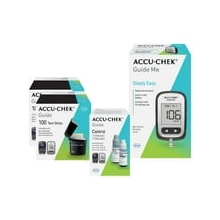 Accu-Chek Guide Me Glucose Monitor Kit for Diabetic Blood Sugar Testing Guide Me Meter, 200 Guide Test Strips, and Control Solution
