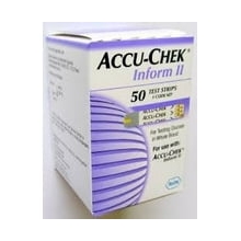 Accu-Chek  Inform II Blood Glucose Test Strips, 50/Box 962405_BX