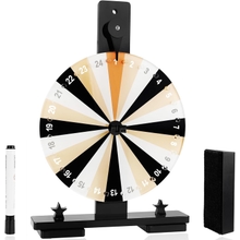 Acrylic Spin Wheel Prize - 24 Slots Prize Wheel Spinner, 11.7 Inch Dry Erase Editable Fortune Spinning Prize Wheels with Stand
