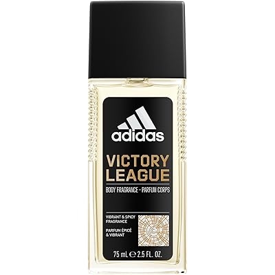 Adidas Victory League Body Fragrance 2.5 fl oz Pack of 1, Notes of Lavender, Mint, and Cardamom, Mens fragrance, Long lasting, Sporty fragrance, Travel size