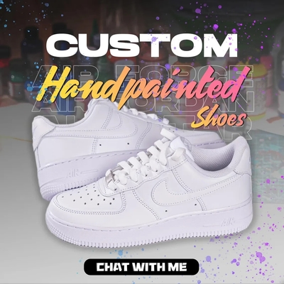 air force 1 white customized