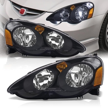 AJP Distributors JDM Factory Style Headlights Headlamps Driving Head Lights Corner Signal Lamps Assembly LeftRight Pair CompatibleReplacement For RSX DC5 Base Type-S 2.0L K20 2002 2003 2004 02 03 04