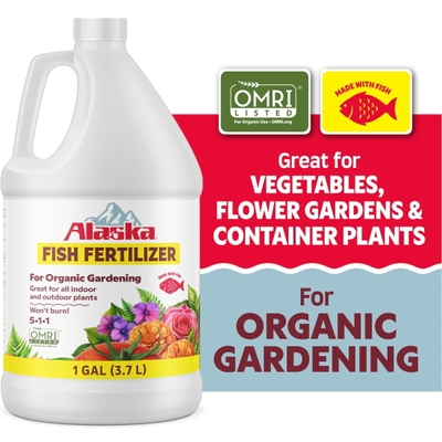 Alaska Fish Fertilizer 5-1-1 Plant Food, 1 gal