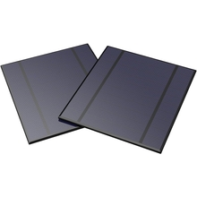 ALLPOWERS 2 Pieces 2.5W 5V/500mAh Solar Panel DIY Battery Charger Kit Mini Encapsulated Solar Cell Epoxy for Battery Power LED 130x150mm (Solar Panel Only)