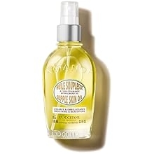 L'Occitane Almond Body Oil, Moisturizes, Nourishes, Hydrates, Softens Dry Skin, Absorbs Fast, Lightweight, Non-Greasy, Luxurious Post-Shower Skincare