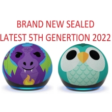 Amazon Echo Kids Dot 5th Gen 2022  with Alexa Owl or Fire Dragon New Sealed