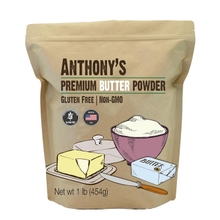 Anthony&amp;#39;s Premium Butter Powder, 1 lb, Gluten Free, Non GMO, Made in USA, Keto Friendly, Hormone Free