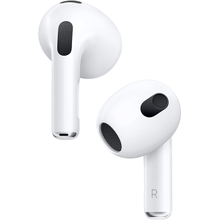 Apple AirPods 3rd Generation Wireless Ear Buds, Bluetooth Headphones, Personalized Spatial Audio, Sweat and Water Resistant, Lightning Charging Case Included, Up to 30 Hours of Battery Life