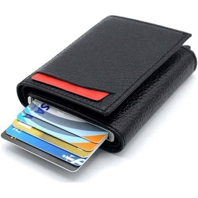 Aquablue Money Split Wallet with Automatic Mechanism Black