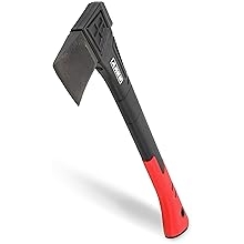ARES 45006 18-Inch Splitting Axe Lightweight Fiberglass Handle Construction High-Carbon Steel Blade Head Gardening, Hiking, and Outdoor/Adventure Applications