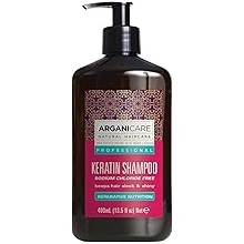 Arganicare | Keratin Range | REPAIR AND NUTRITIOUS SHAMPOO | With Organic Keratin | Regenerates Damaged Hair | Prevents breakage | Ultra Nourishing | 400mL