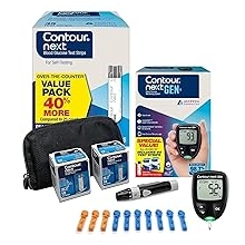 Ascensia CONTOUR NEXT GEN Blood Glucose Monitoring System All-in-One Kit for Diabetes with Glucose Monitor and 55 Test Strips For Blood Sugar & Glucose Testing