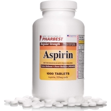 Aspirin 325 mg | Regular Strength | 1000 Count Uncoated Tablets