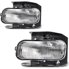 AUTOSAVER88 Fog Lights Compatible with 99-03 1999 2000 2001 2002 2003 Ford F150  1999 F250  99 00 01 02 Ford Expedition  2004 Ford F-150 Heritage Fog Light Replacement, with 12V 42W H10 Bulbs