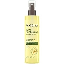 Aveeno Daily Moisturizing Dry Body Oil Mist with Oat &amp; Jojoba Oil for Dry, Rough, Sensitive Skin, Lightweight, Non-Greasy, Body Spray, Paraben, Silicone &amp; Phthalate-Free, 6.7 fl oz