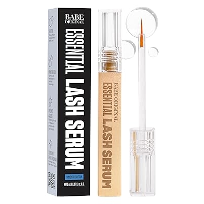 Babe Original Lash Serum - Fuller & Longer Looking Eyelashes, Advanced Lash Enhancing Treatment for Natural Lashes, Extensions & Eyebrows, Vegan & Cruelty-Free