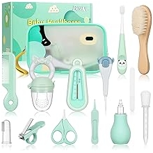 Kit Penjagaan Kesihatan dan Penjagaan Bayi - Keperluan Nursery Hadiah Mandi Pendaftaran Bayi untuk Bayi Baru Lahir Kanak-kanak Perempuan Kanak-kanak Perempuan 13pcs - Hijau