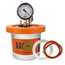BACOENG 1.2 QT Resin Trap Vacuum Chamber, Stainless Steel Vacuum Degassing Chamber Kit 3 Gallon1.2 QT Available