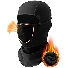 Balaclava Face Ski Mask with Movable Deisgn for Men Women-Fleece Winter Face Covering for Cold Weather Skiing Outdoor Work
