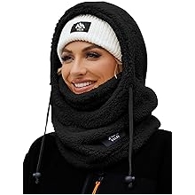 Balaclava Fleece Ski Mask for Men Women Winter Face Masks Windproof Hooded Scarf Cold Weather Hat Neck Warmer