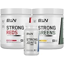 BARE PERFORMANCE NUTRITION BPN Health & Wellness Bundle, Strong Reds, Strong Greens Lemon, Strong Joints