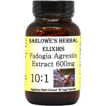 Barlowe&amp;#39;s Herbal Elixirs Fadogia Agrestis Extract - 60 600mg VegiCaps - Stearate Free, Glass Bottle