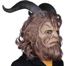 Beast Mask Latex, Halloween Adult Deluxe Funny Replica Headgear Party Saiz Bebas