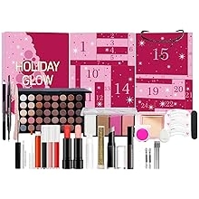 Beauty Christmas Countdown - 24 Days Beauty Advent, Christmas Calendar Advent Makeup Set - For Teen Girls, Holiday, New Year, Wedding, Dating, Office, School, Shopping, Travel