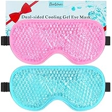 BeeVines Gel Eye Mask, 2 Pack Cooling Ice Masks for Puffy Eyes for Men &amp; Women, Cold &amp; Warm Compress for Post Surgery, Puffiness, Allergies, Sinuses &amp; Migraines Treatment